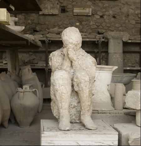 Los calcos de Pompeya, la imaginativa técnica de los moldes de yeso que permitió inmortalizar la tragedia