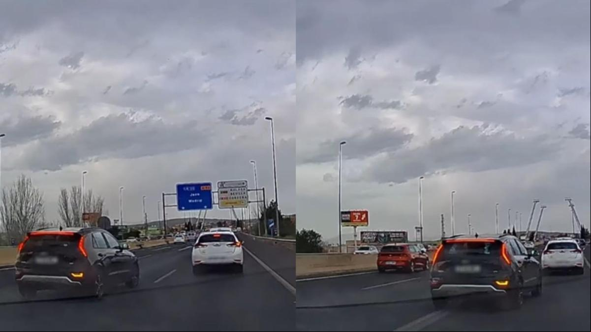 Intenta colarse de todos en la salida de una carretera de Granada y estalla una fuerte polémica: “Algo de empatía, no aceleres. Lo está haciendo mal pero mejor eso que provocar un accidente”