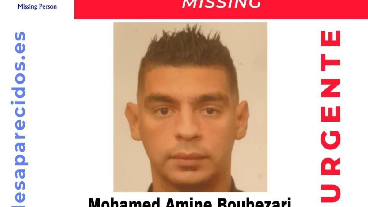 Sin rastro de Mohamed Amine Boubezari, un hombre de 32 años desaparecido en Almería Sin rastro de Mohamed Amine Boubezari, un hombre de 32 años desaparecido en Almería